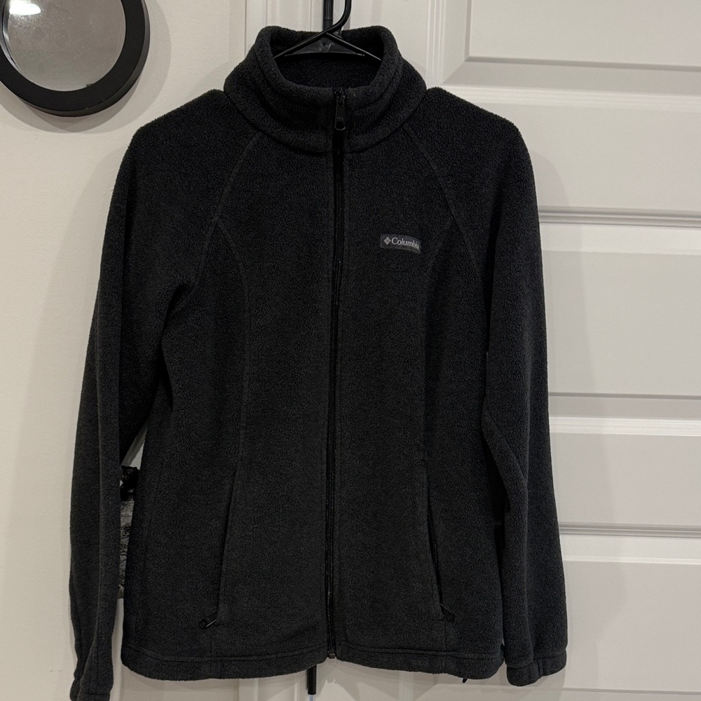 Columbia Charcoal Full-Zip Fleece Jacket